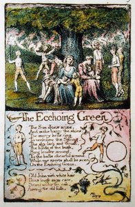 The Echoing Green, plaque 5 (Bentley 6) de Songs of Innocence and of Experience (Bentley Copy L) 1789-94 - William Blake
